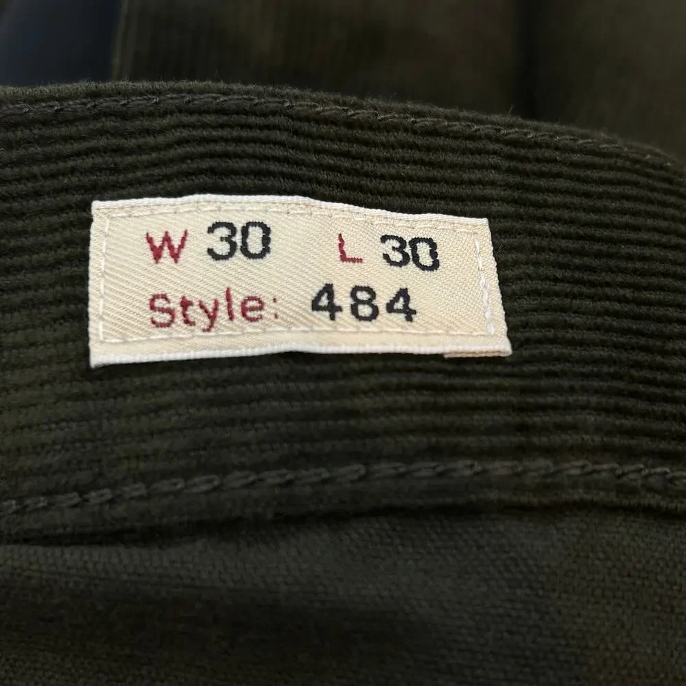 J.Crew 484 Slim-fit corduroy pants Dark olive brown  Size men’s 30 x 30 NWT